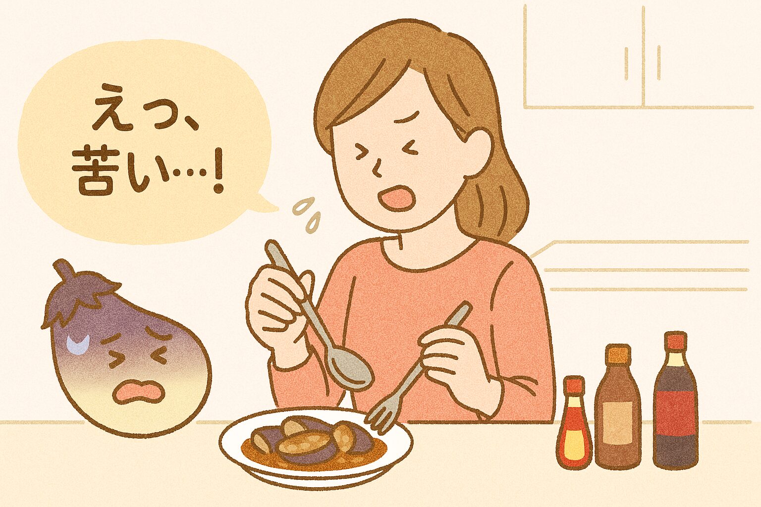 なすが苦い！調理後のリカバリー方法