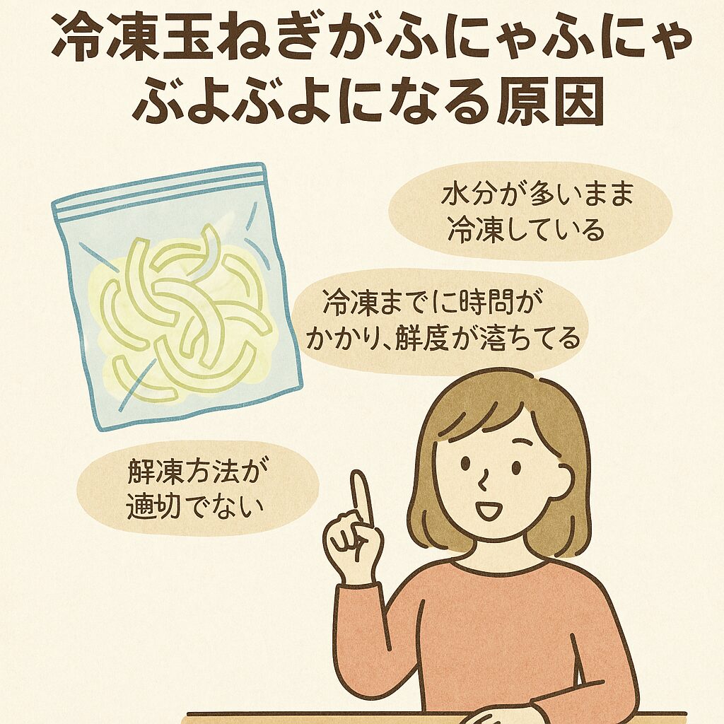 冷凍玉ねぎがふにゃふにゃ・ぶよぶよになる原因