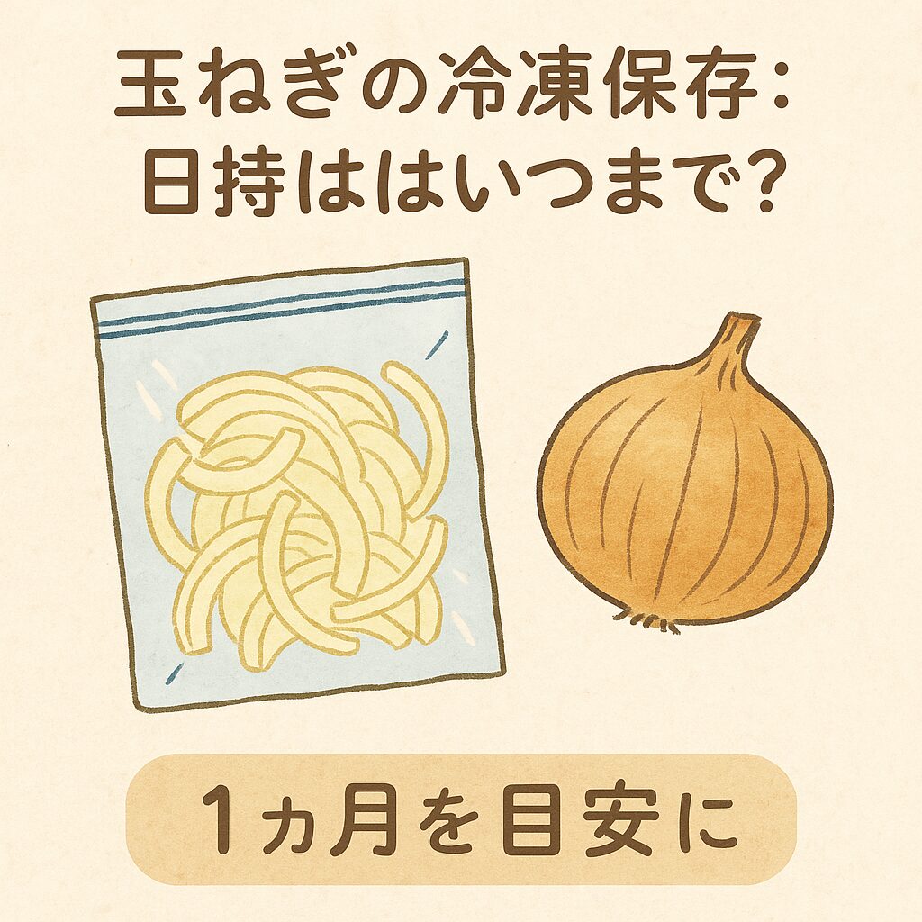 玉ねぎの冷凍保存：日持ちはいつまで？