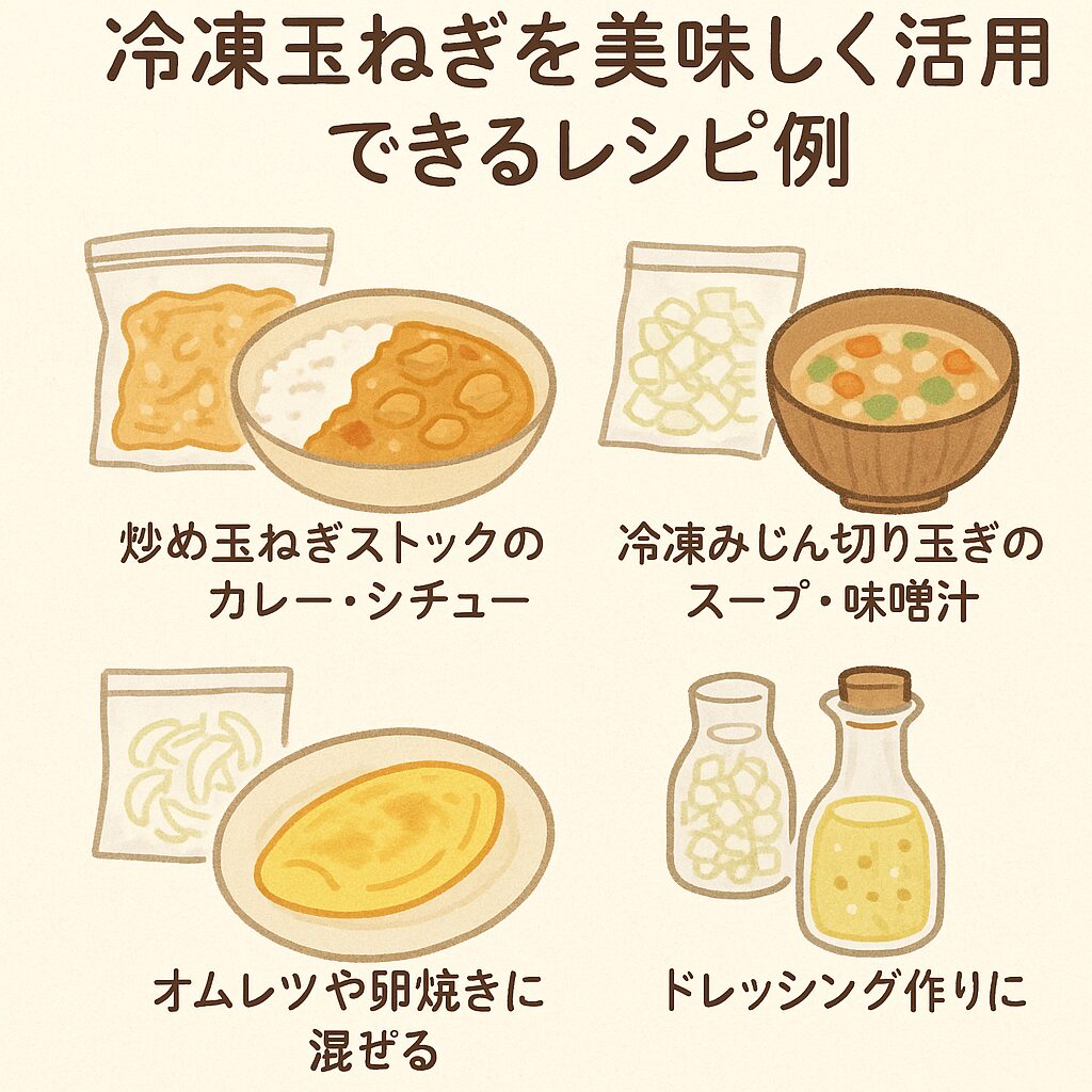 冷凍玉ねぎを美味しく活用できるレシピ例