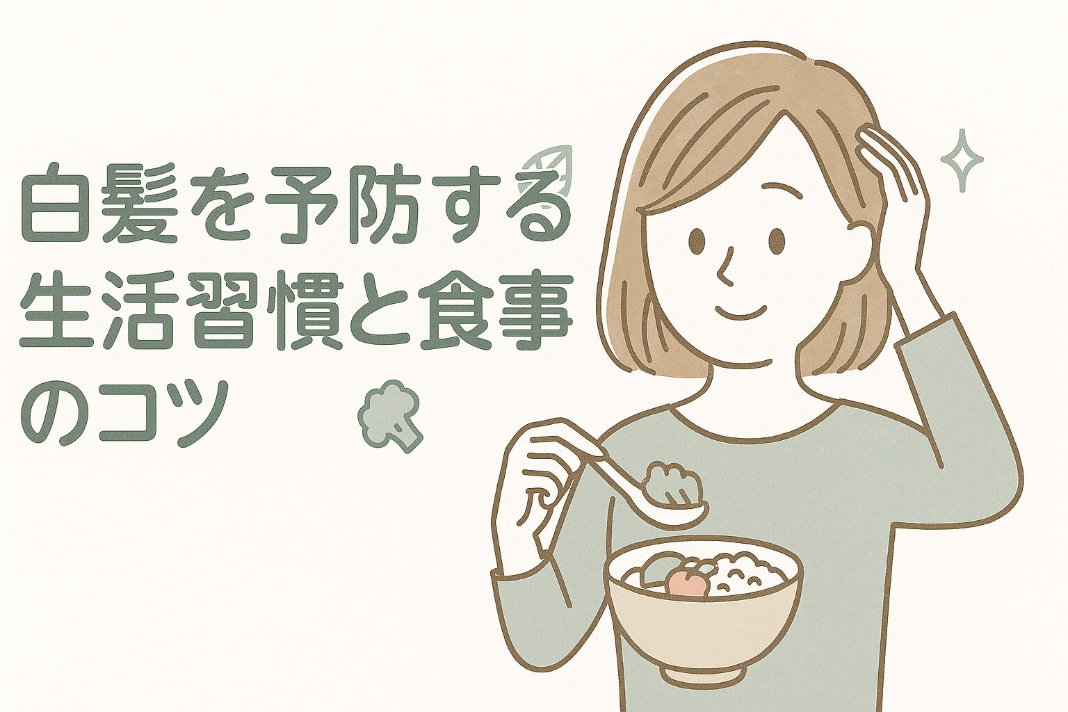 白髪を予防する生活習慣と食事のコツ｜30代から始める内側ケア