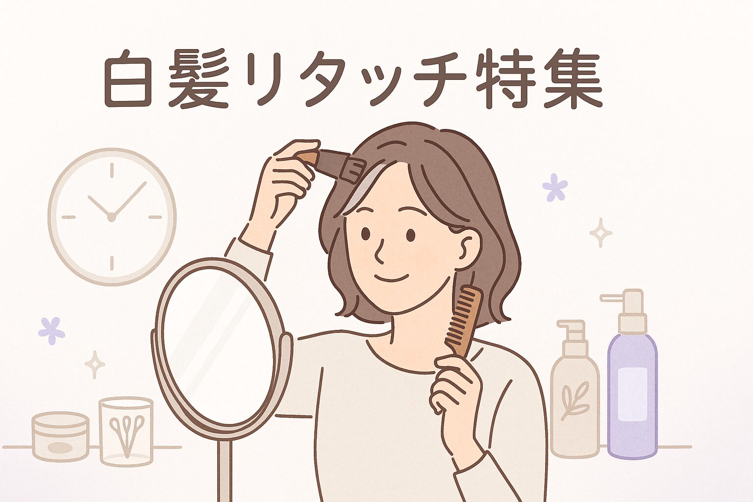 白髪リタッチ特集｜根元だけ染める賢い白髪ケアの方法まとめ